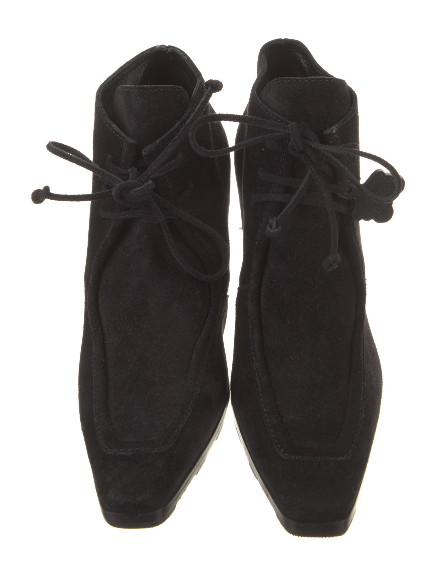 Burberry Suede Lace-Up Boots