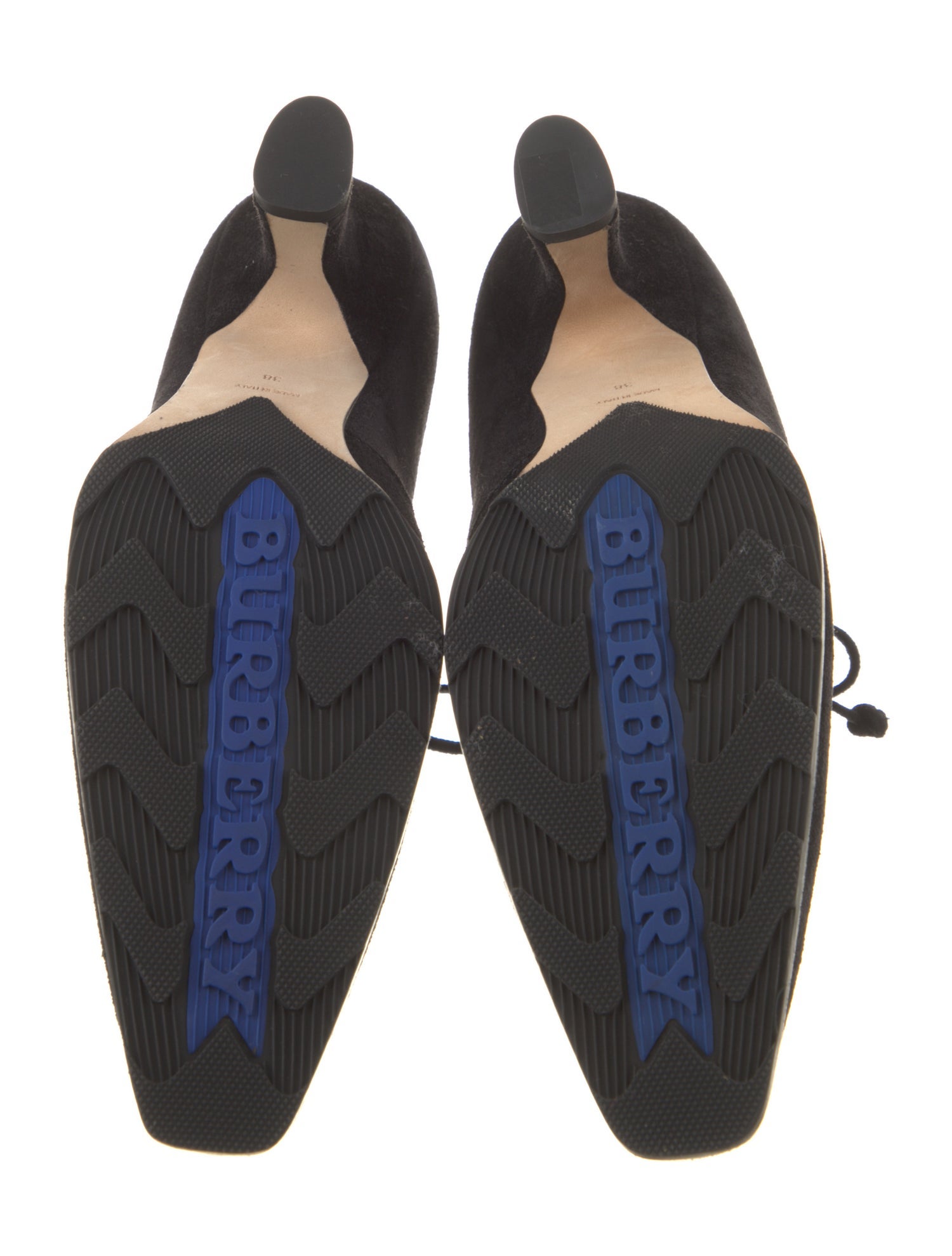 Burberry Suede Lace-Up Boots