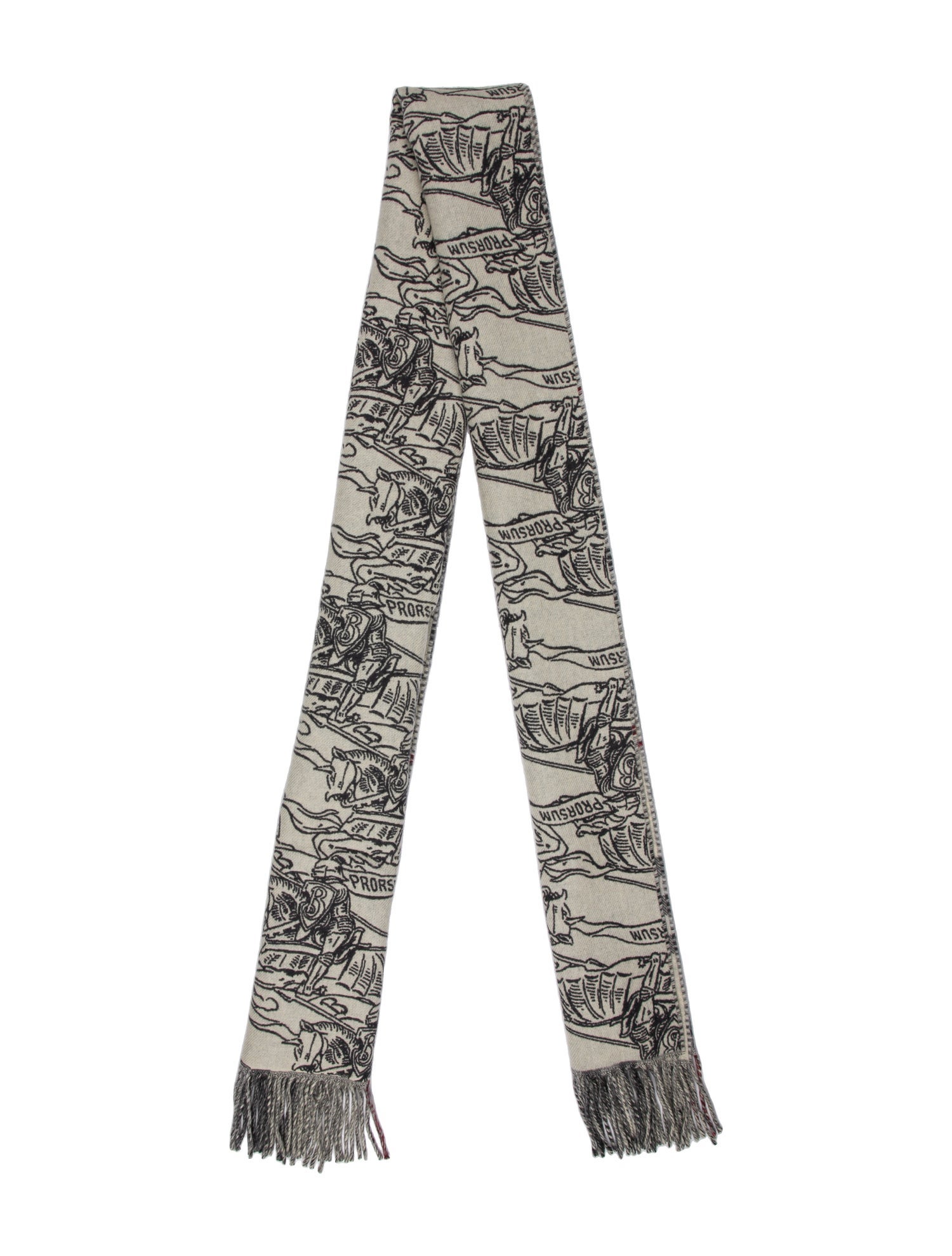 Burberry Cashmere Printed Scarf w/ Tags