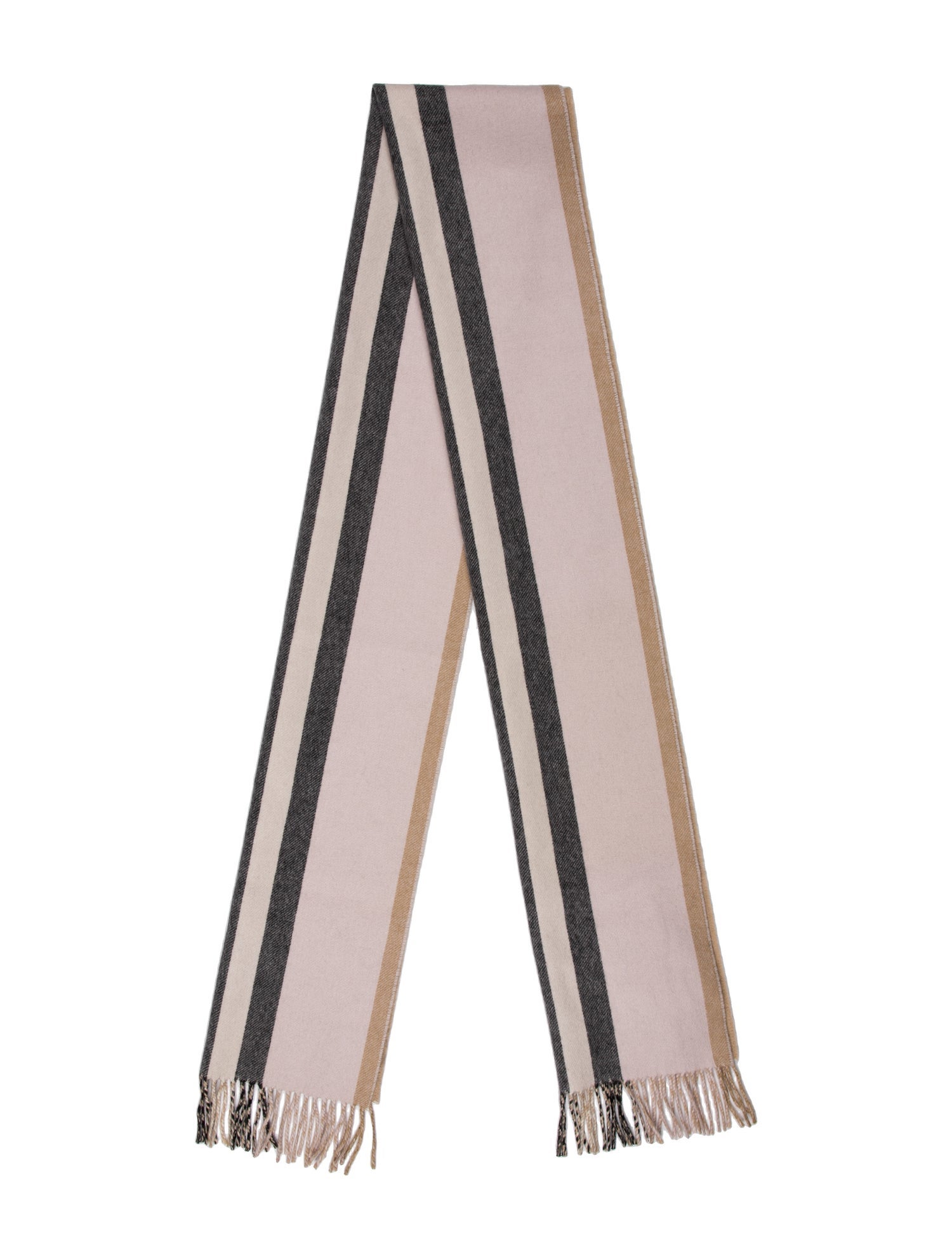 Burberry Cashmere Striped Scarf w/ Tags