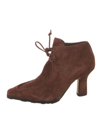 Burberry Suede Lace-Up Boots