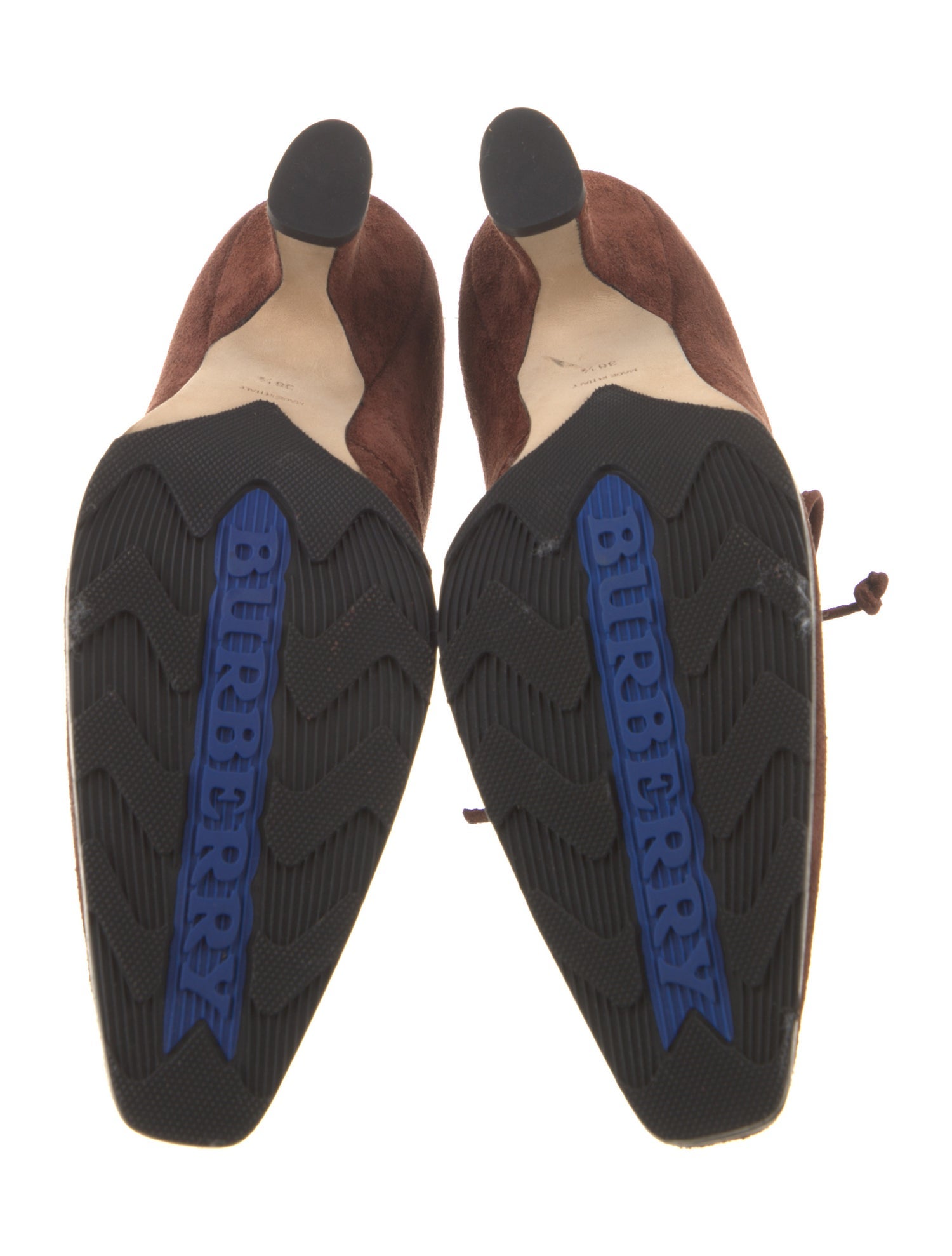 Burberry Suede Lace-Up Boots