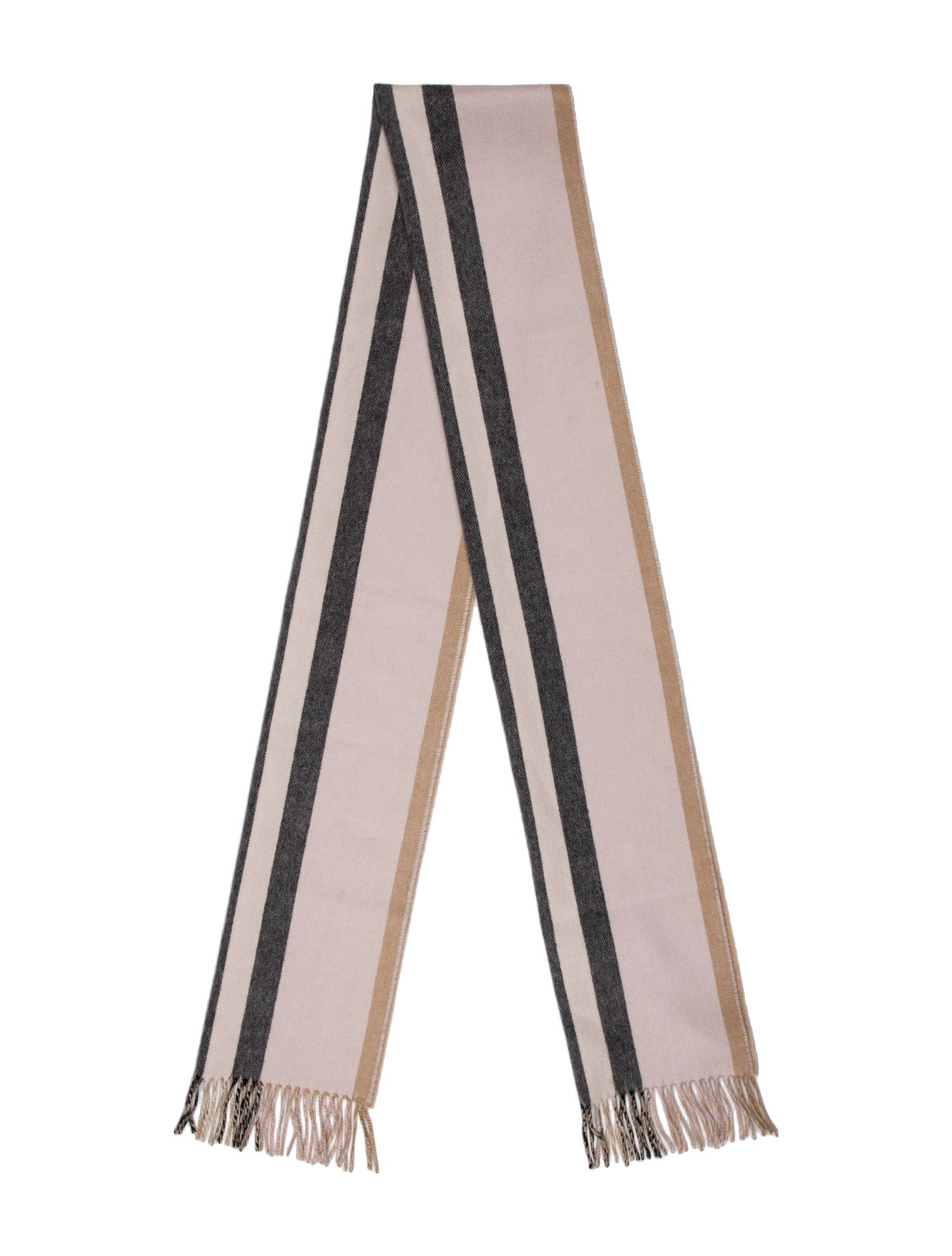 Burberry Cashmere Striped Scarf w/ Tags