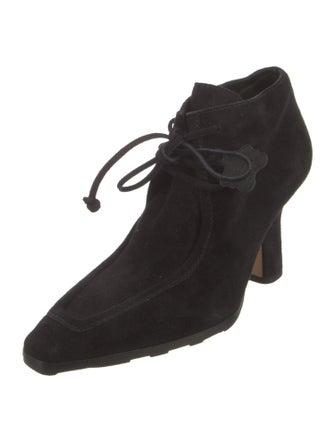 Burberry Suede Lace-Up Boots