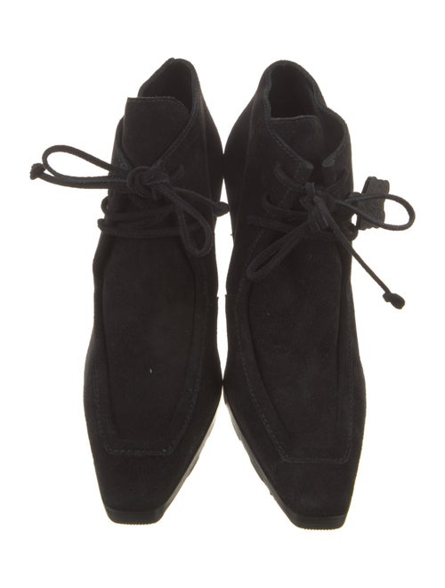 Burberry Suede Lace-Up Boots