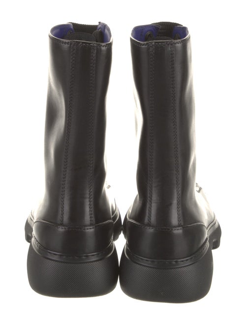 Burberry Leather Combat Boots