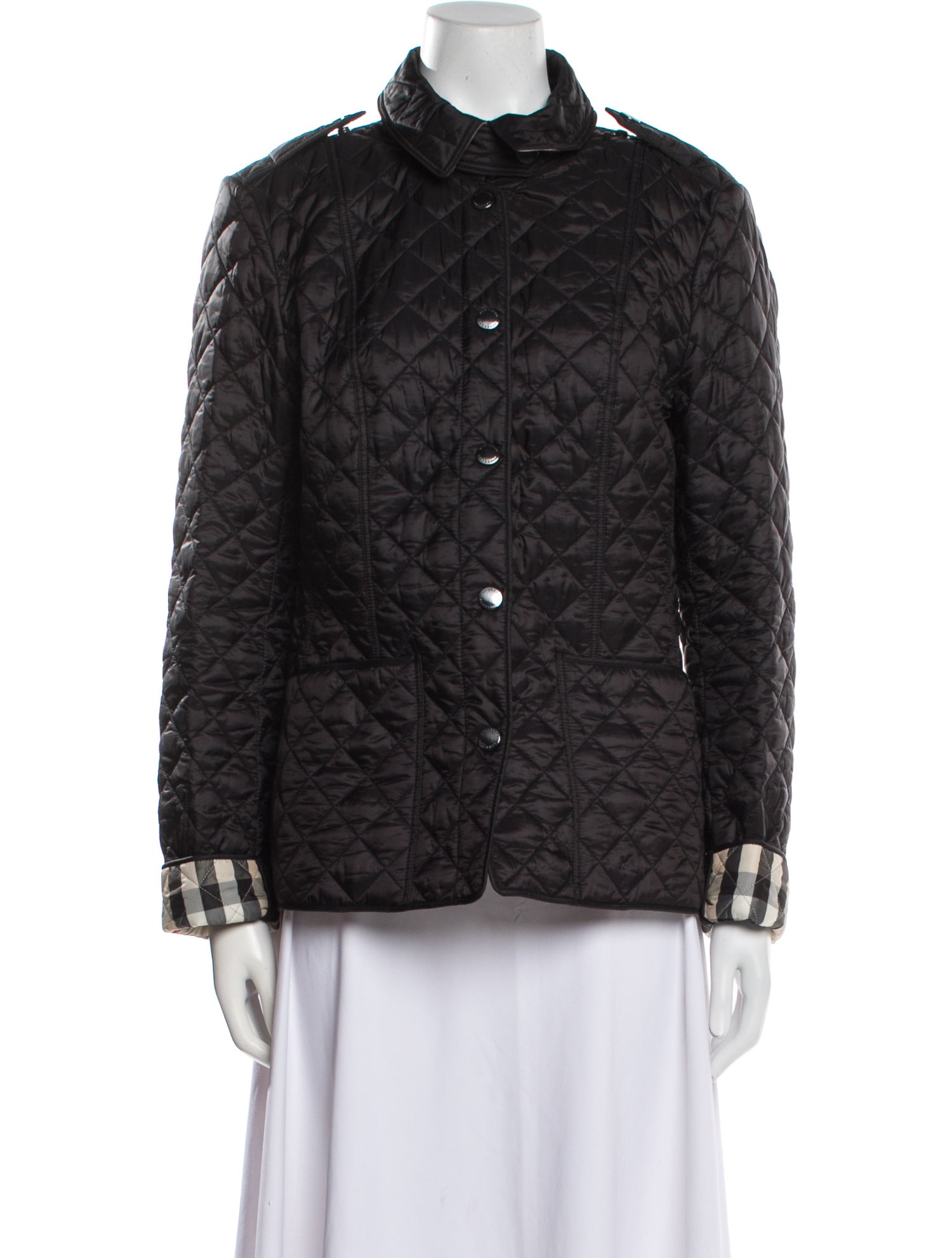 Burberry Nylon Printed Utility Jacket