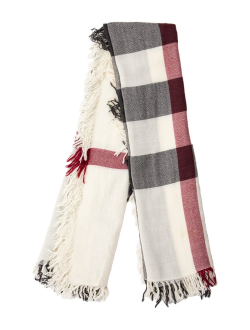Burberry Wool Super Nova Check Pattern Scarf
