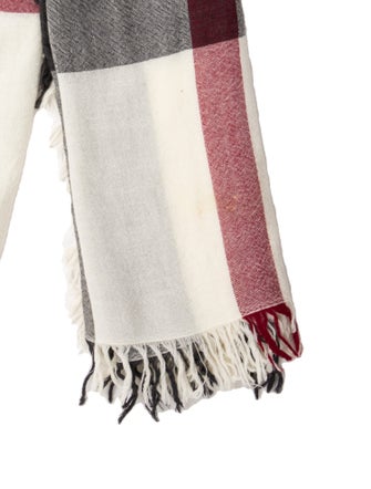 Burberry Wool Super Nova Check Pattern Scarf