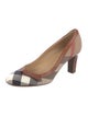Burberry House Check Pattern Canvas Pumps