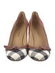 Burberry House Check Pattern Canvas Pumps