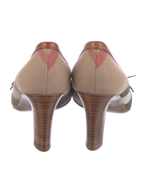 Burberry House Check Pattern Canvas Pumps