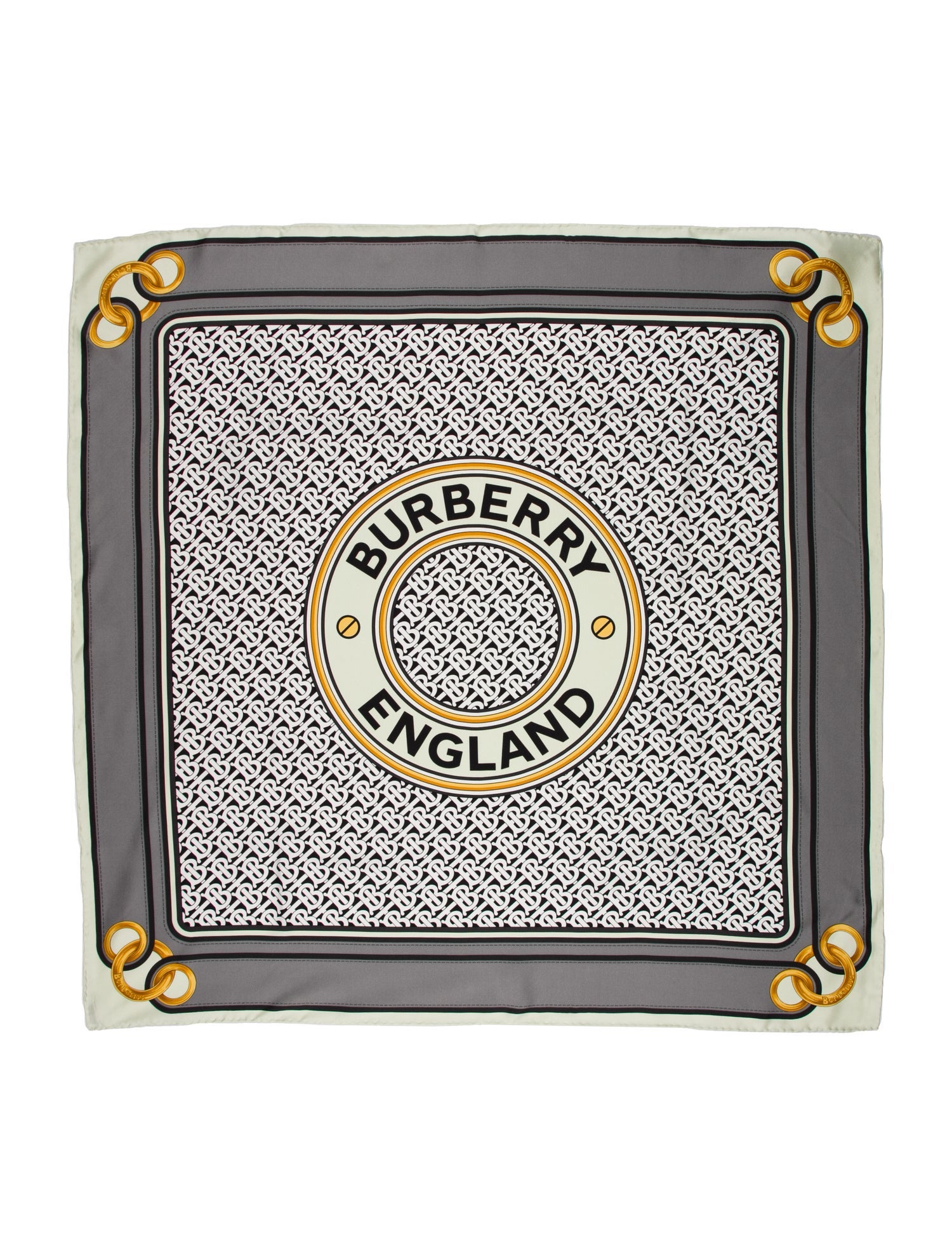 Burberry Silk Printed Scarf w/ Tags