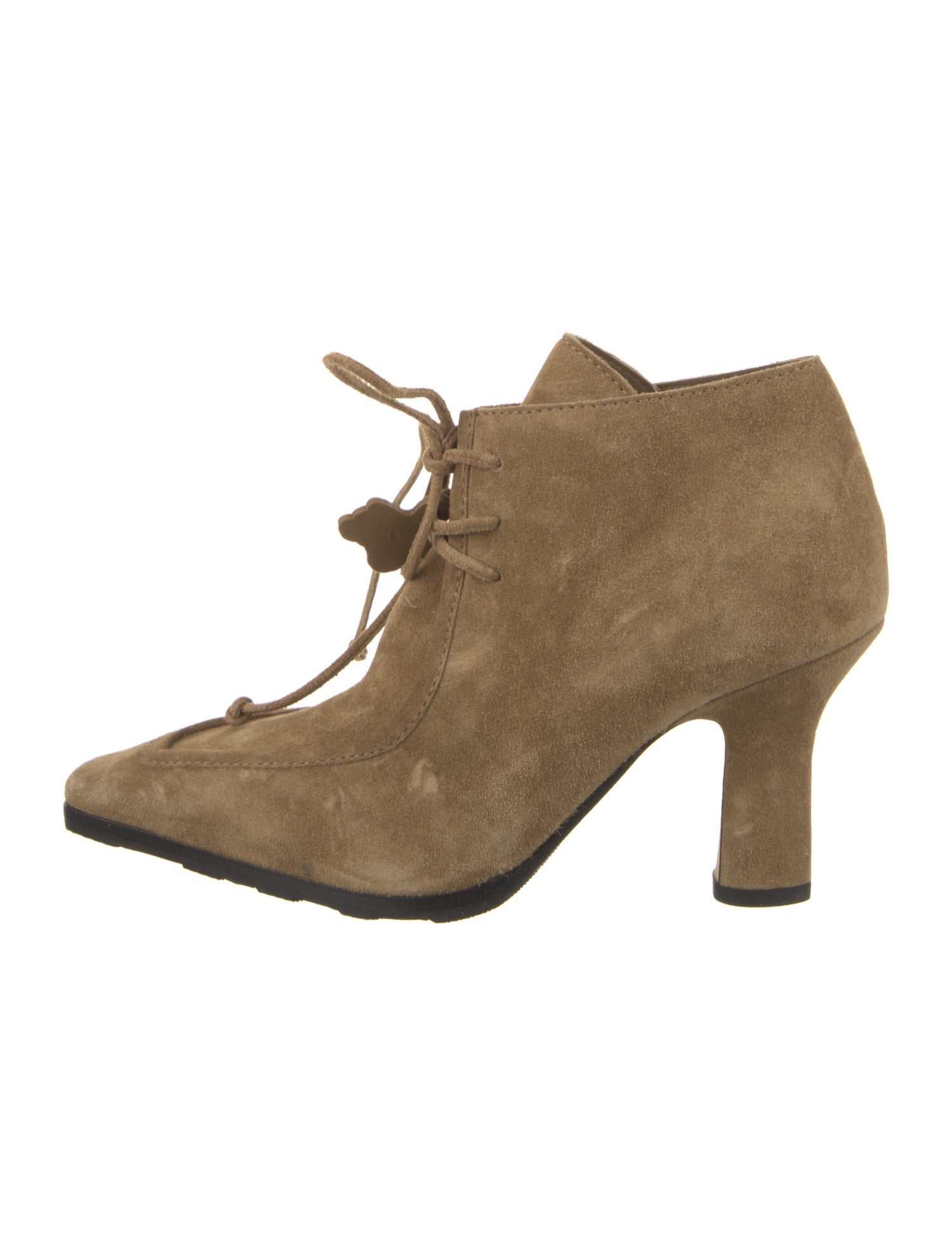 Burberry Suede Lace-Up Boots