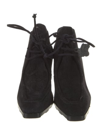 Burberry Suede Lace-Up Boots