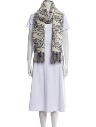 Burberry Cashmere Printed Scarf