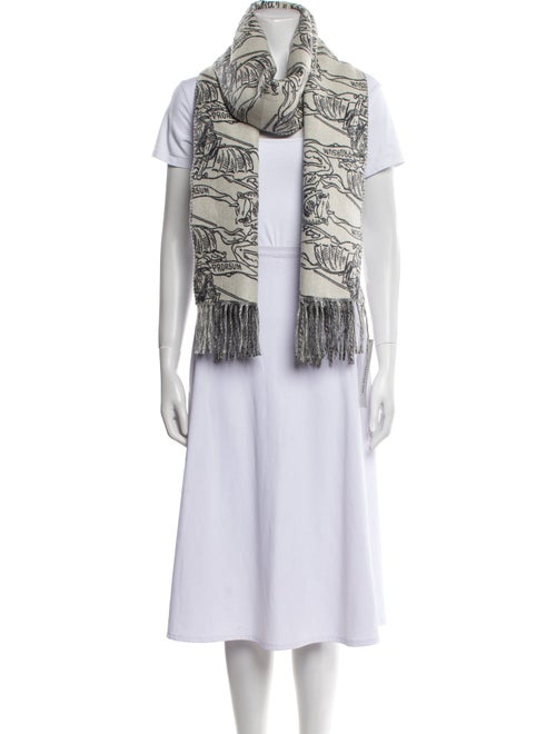 Burberry Cashmere Printed Scarf