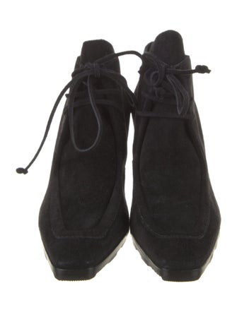 Burberry Suede Lace-Up Boots