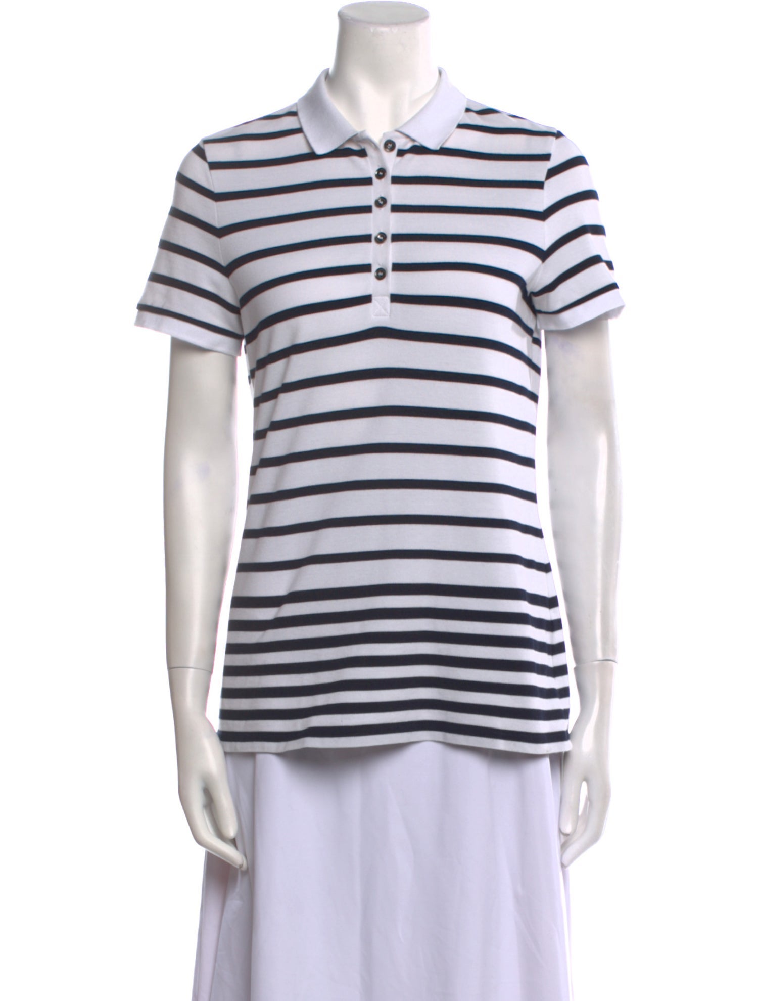 Burberry Striped Short Sleeve Polo