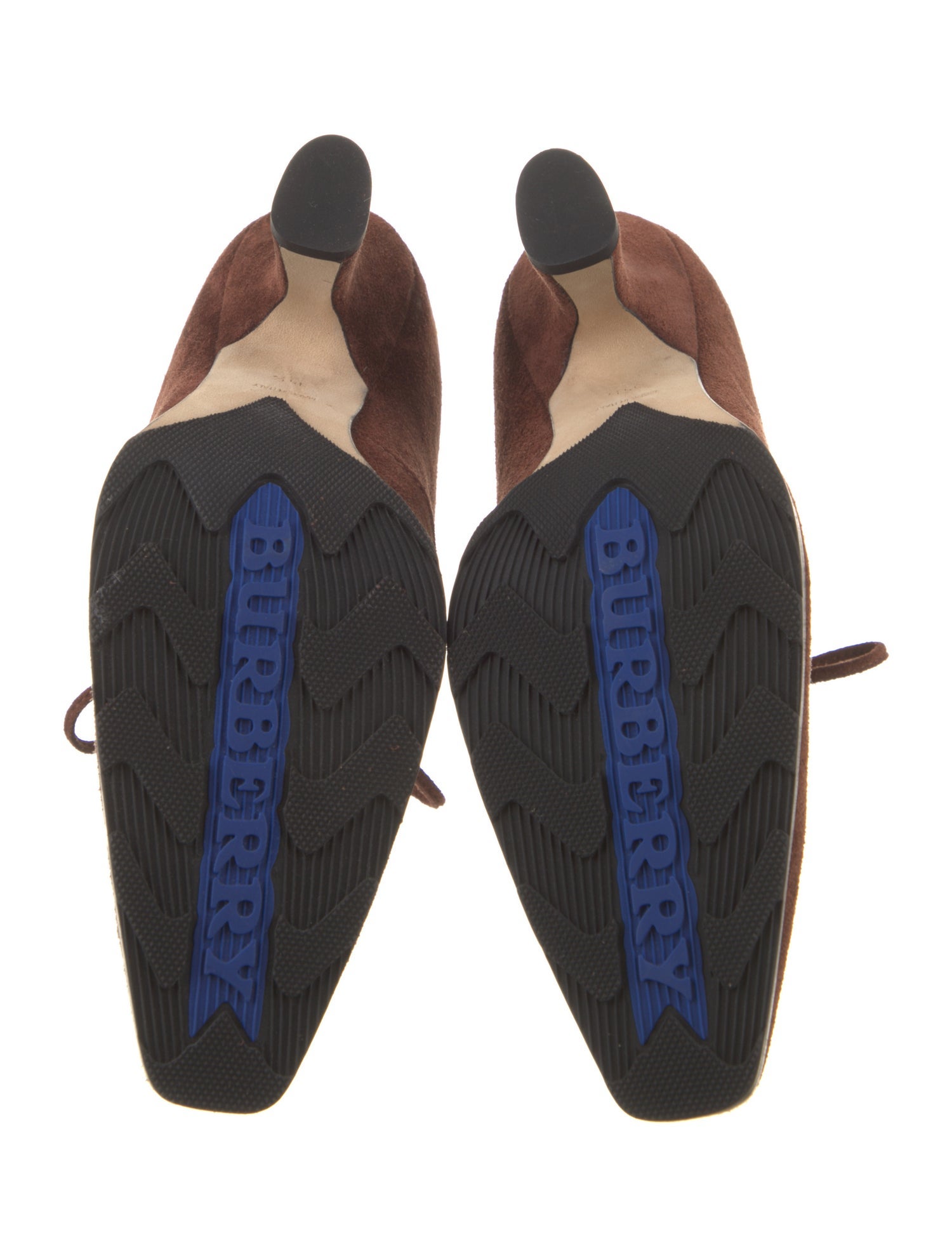 Burberry Suede Lace-Up Boots