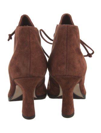 Burberry Suede Lace-Up Boots