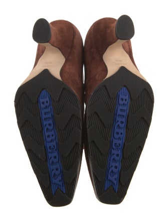 Burberry Suede Lace-Up Boots