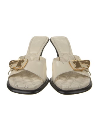 Burberry Leather Slides