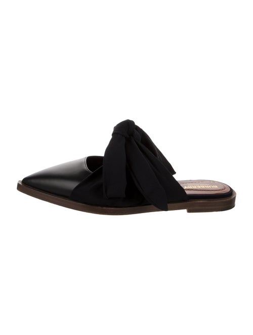 Burberry Silk Bow Accents Mules