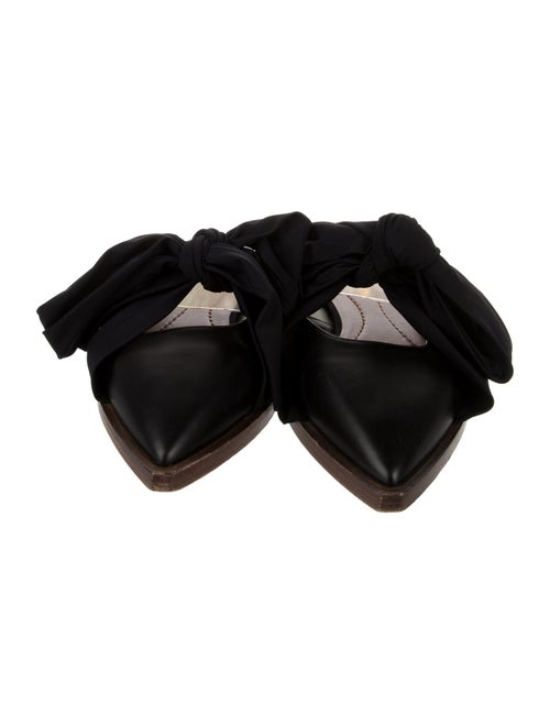 Burberry Silk Bow Accents Mules