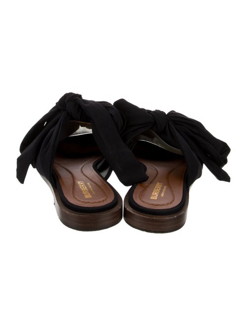 Burberry Silk Bow Accents Mules