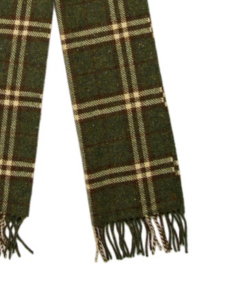 Burberry Cashmere House Check Pattern Scarf