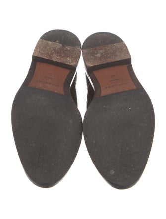 Burberry Patent Leather Lasercut Accents Oxfords