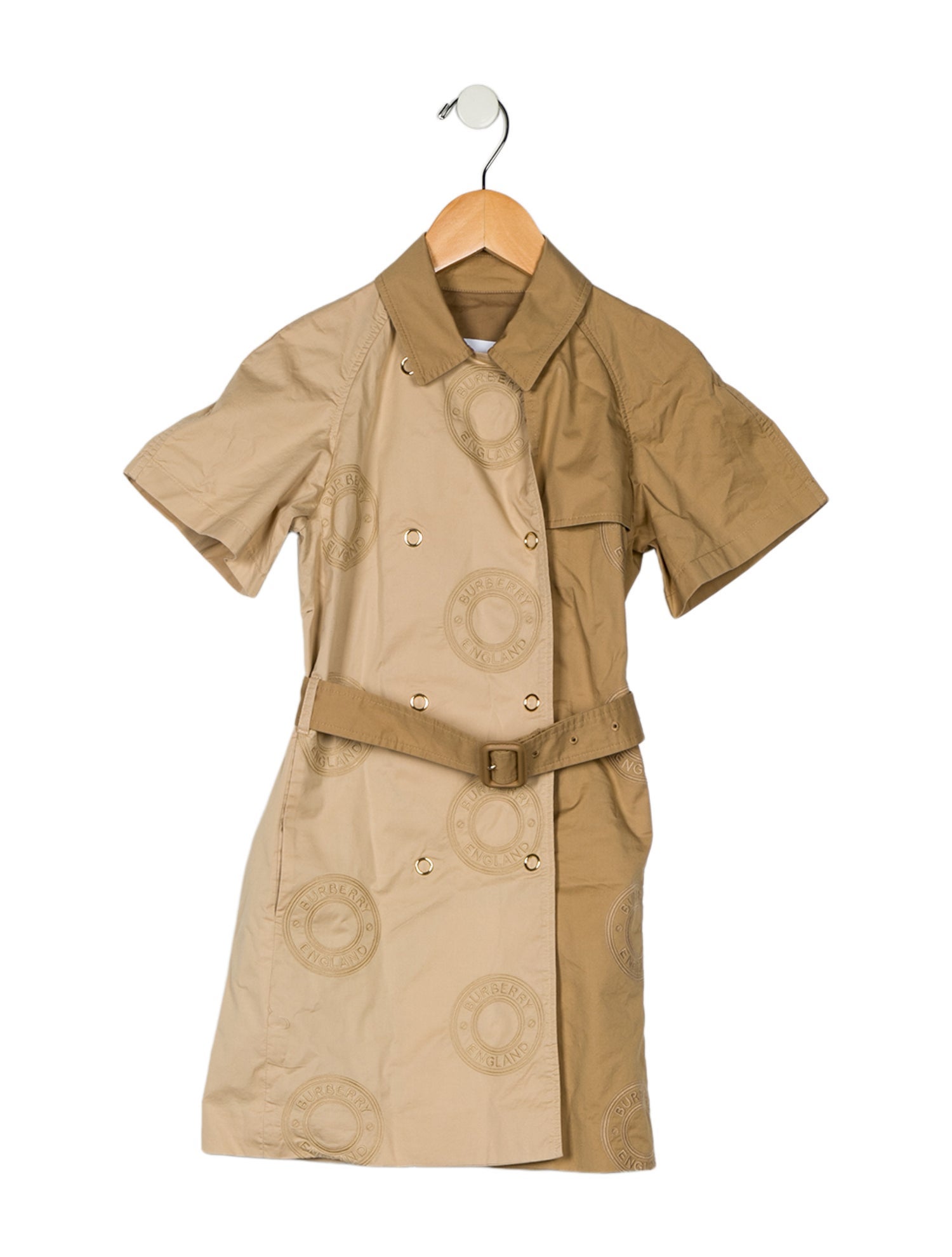 Burberry Girls Logo Belted Dress