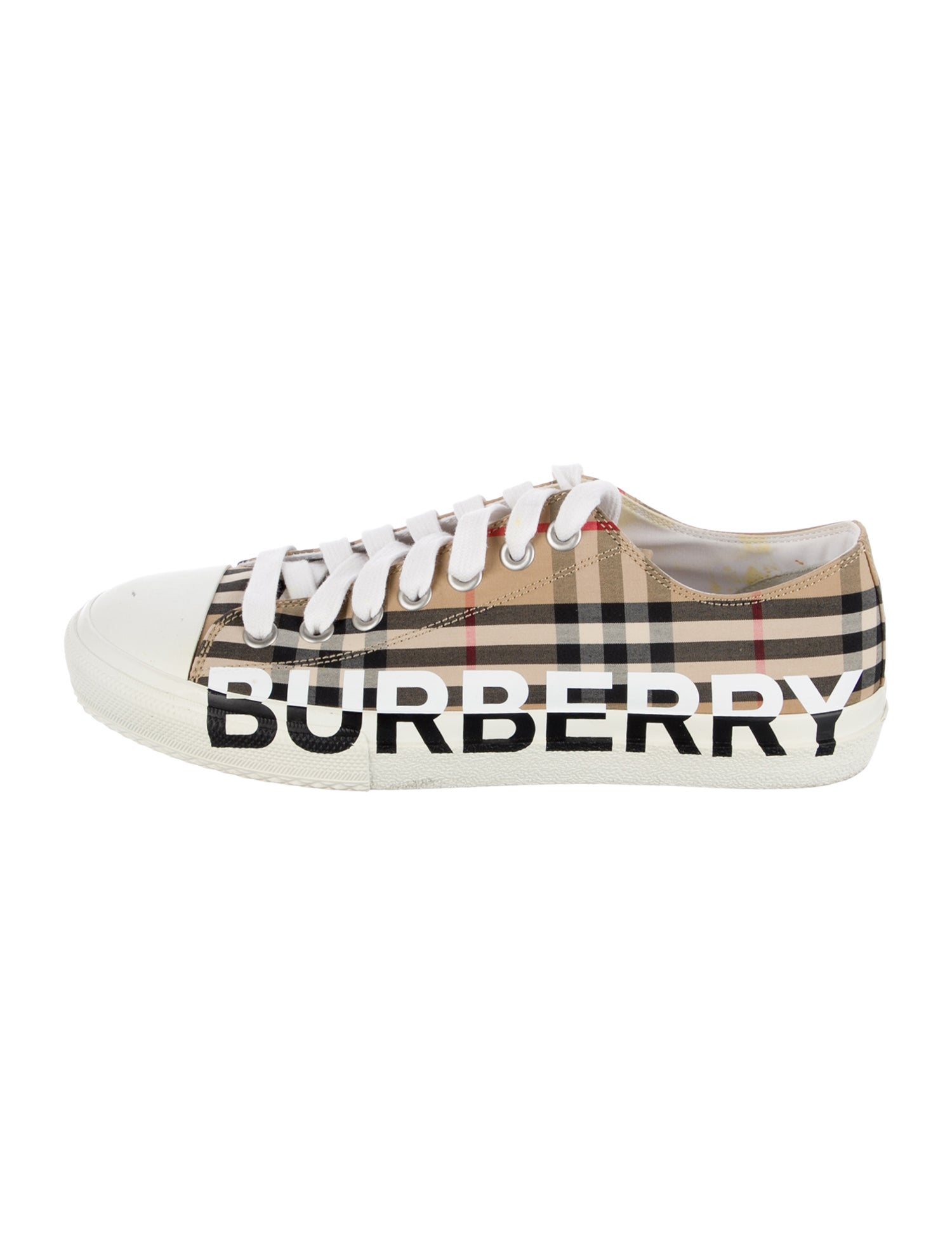 Burberry Canvas Printed Sneakers