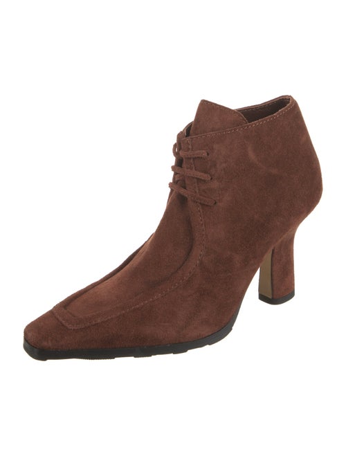 Burberry Suede Lace-Up Boots