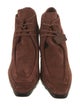 Burberry Suede Lace-Up Boots