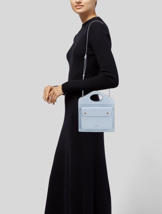 Burberry Leather Top Handle Bag