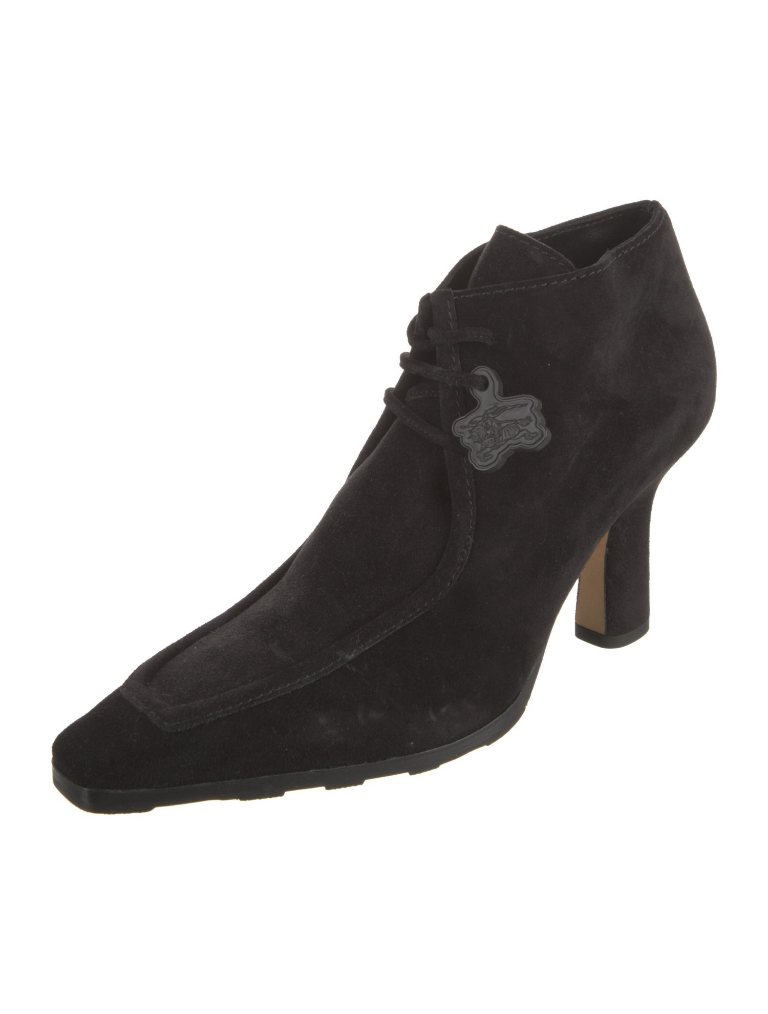 Burberry Suede Lace-Up Boots