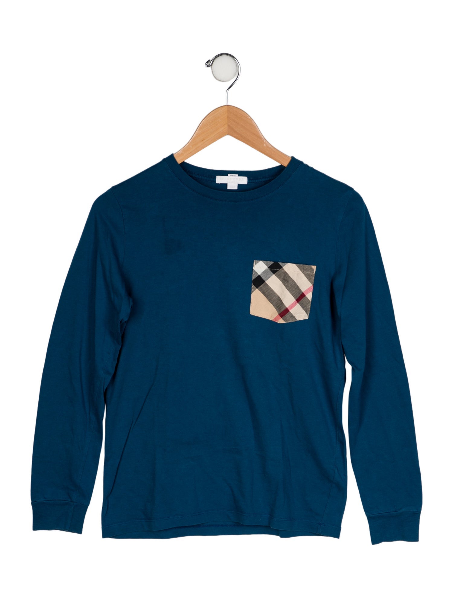 Burberry Solid Long Sleeve Top