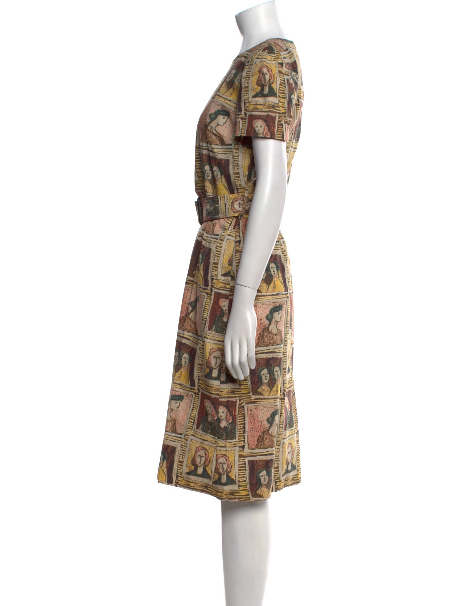 Burberry Printed Midi Length Dress w/ Tags