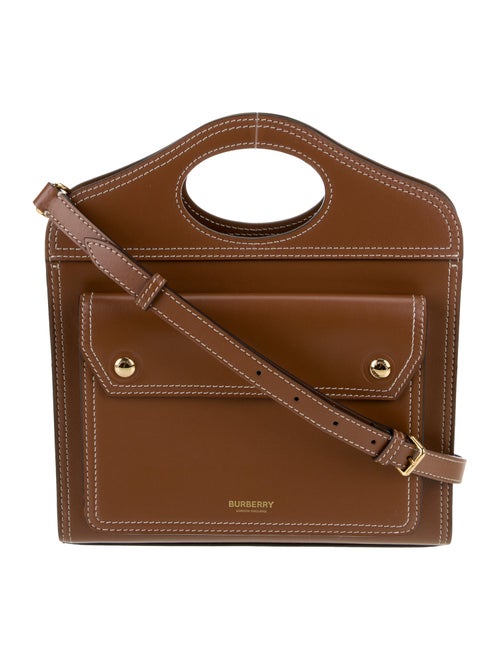 Burberry Leather Top Handle Bag
