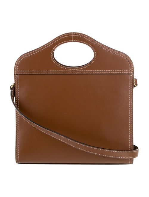 Burberry Leather Top Handle Bag