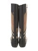 Burberry Nova Check Pattern Rubber Rain Boots