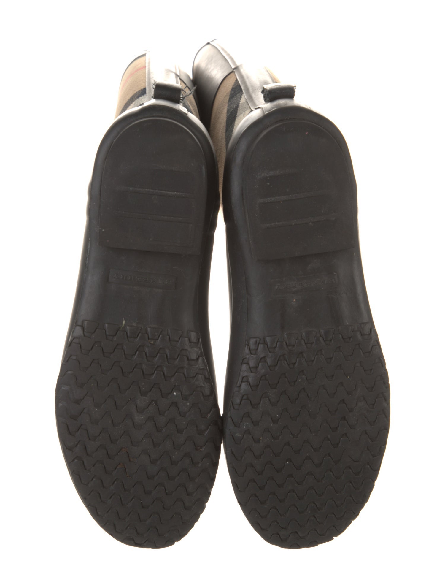 Burberry Nova Check Pattern Rubber Rain Boots