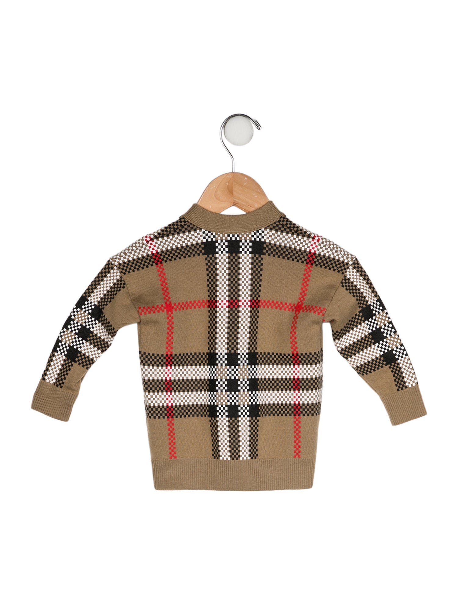 Burberry Check Print Cardigan