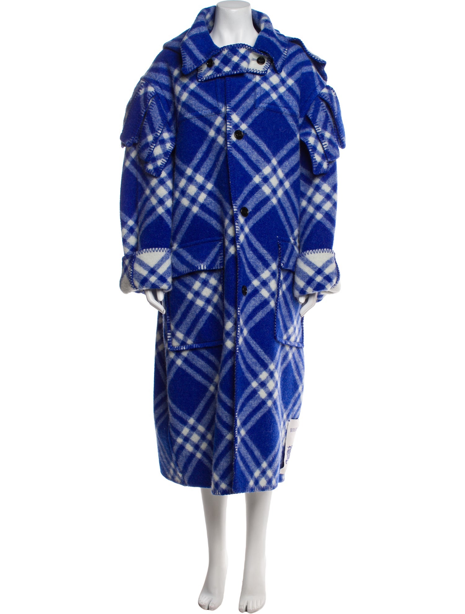 Burberry Wool Printed Coat