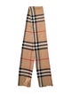 Burberry Wool Plaid Print Scarf