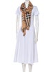 Burberry Wool Plaid Print Scarf