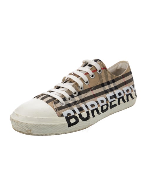 Burberry House Check Pattern Canvas Sneakers