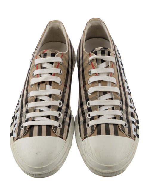 Burberry House Check Pattern Canvas Sneakers